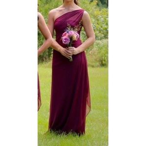 Long Mesh One Shoulder Illusion Dress